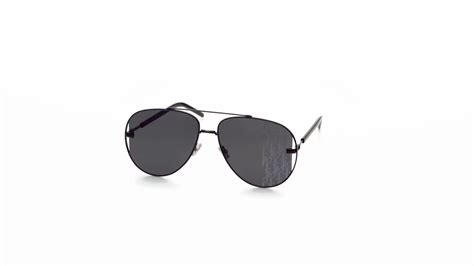 DiorScale Black Pilot Sunglasses with DiorOblique Pattern